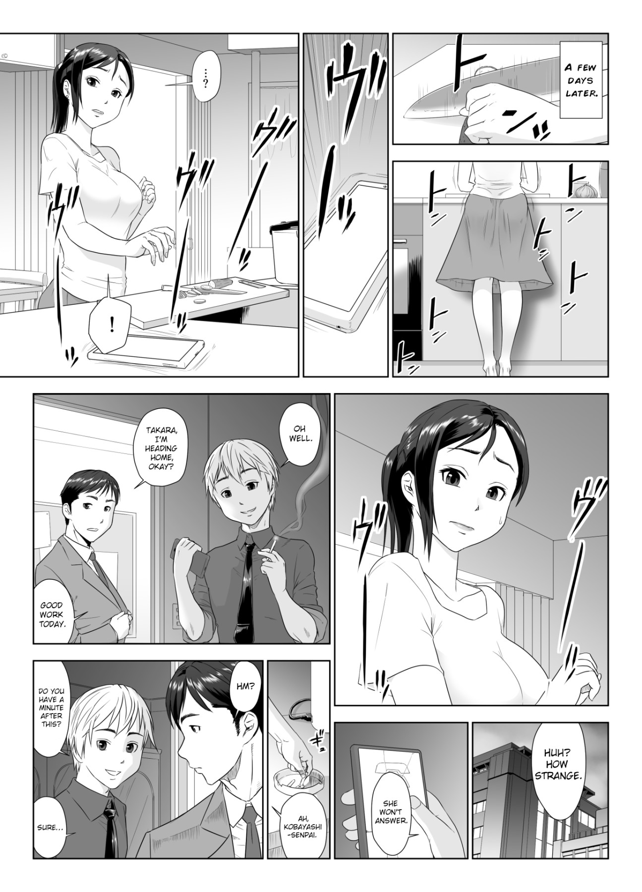 Hentai Manga Comic-A Wife Moaning To Another Man's Cock 1-Read-45